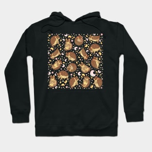 Screaming hairy armadillo black Hoodie